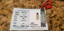 Load image into Gallery viewer, 10% OFF- Certified Natural Jadeite Emerald A*Jade HandCarved Lucky Morning Glory Pendant W0011
