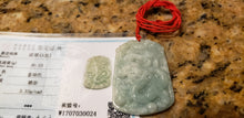 Load image into Gallery viewer, 10% OFF- Certified Natural Jadeite Emerald A*Jade HandCarved Lucky Dragon Pendant W0024
