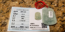 Load image into Gallery viewer, 10% OFF- Certified Natural Jadeite Emerald A*Jade HandCarved Lucky Dragon Pendant W0024