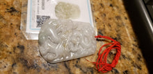 Load image into Gallery viewer, 10% OFF- Certified Natural Jadeite Emerald A*Jade HandCarved Lucky Dragon Pendant W0026