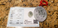 Load image into Gallery viewer, 10% OFF- Certified Natural Jadeite Emerald A*Jade HandCarved Lucky Bird Flower Pendant W0074