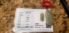 Load image into Gallery viewer, 10% OFF- Certified Natural Jadeite Emerald A*Jade HandCarved Lucky Dragon Ruyi Pendant W0112