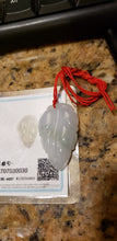 Load image into Gallery viewer, 10% OFF- Certified Natural Jadeite Emerald A*Jade HandCarved Lucky Leaf Pendant W0030