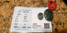 Load image into Gallery viewer, 10% OFF- Certified Natural Jadeite Emerald A*Jade HandCarved Lucky Dragon Pendant W0097
