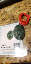 Load image into Gallery viewer, 10% OFF- Certified Natural Jadeite Emerald A*Jade HandCarved Lucky Dragon Pendant W0097