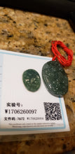 Load image into Gallery viewer, 10% OFF- Certified Natural Jadeite Emerald A*Jade HandCarved Lucky Dragon Pendant W0097