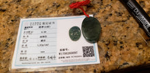 Load image into Gallery viewer, 10% OFF- Certified Natural Jadeite Emerald A*Jade HandCarved Lucky Dragon Pendant W0097
