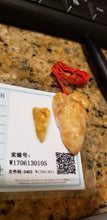 Load image into Gallery viewer, 10% OFF- Certified Natural Red Yellow Jadeite Emerald A*Jade HandCarved Lucky Dragon Pendant W0105