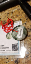 Load image into Gallery viewer, 10% OFF- Certified Natural Jadeite Emerald A*Jade HandCarved Lucky Safety Donut Pendant W0008
