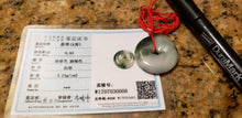 Load image into Gallery viewer, 10% OFF- Certified Natural Jadeite Emerald A*Jade HandCarved Lucky Safety Donut Pendant W0008