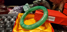 Load image into Gallery viewer, 10% OFF- 58/59/60mm Certified Natural Jadeite Emerald A*Jade HandCarved Lucky Round Bracelet Bangle GX661