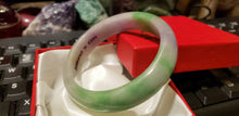 Load image into Gallery viewer, 10% OF- 57/58/59mm Certified Natural 3 Color Jadeite Emerald A*Jade HandCarved Lucky Bracelet Bangle GX641