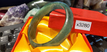 Load image into Gallery viewer, 10% OFF- 57/58/59mm Certified Natural Oily Green Jadeite Emerald A*Jade HandCarved Lucky Bracelet Bangle x3280