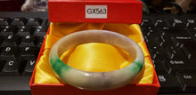 Load image into Gallery viewer, 10% OFF- 58/59/60mm Certified Natural Jadeite Emerald A*Jade HandCarved Bracelet Bangle GX563
