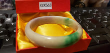 Load image into Gallery viewer, 10% OFF- 58/59/60mm Certified Natural Jadeite Emerald A*Jade HandCarved Bracelet Bangle GX563