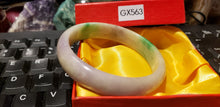 Load image into Gallery viewer, 10% OFF- 58/59/60mm Certified Natural Jadeite Emerald A*Jade HandCarved Bracelet Bangle GX563