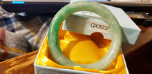 Load image into Gallery viewer, 10% OFF- 55/56/57mm Certified Natural Jadeite Emerald A Jade HandCarved Round Bangle GX3032