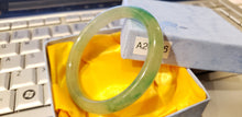 Load image into Gallery viewer, 10% OFF- 56/57/58mm Certified Natural Jadeite Emerald A*Jade Handcarved Lucky Round Bangle A20186