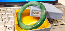 Load image into Gallery viewer, 10% OFF- 58/59/60mm Certified Natural Jadeite Emerald A*Jade HandCarved Lucky Round Bracelet Bangle GX662