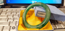 Load image into Gallery viewer, 10% OFF- 59/60/61mm Certified Natural Jadeite Emerald A*Jade HandCarved Lucky Round Bracelet Bangle GX663