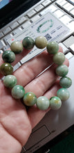 Load image into Gallery viewer, 10% OF- 50-63mm Certified Natural Multi-Color Jadeite Emerald Jade Carved 12MM STAR Beads Stretchy-Bracelet《Grade A》A0064