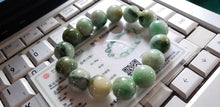 Load image into Gallery viewer, 10% OF- 50-63mm Certified Natural Multi-Color Jadeite Emerald Jade Carved 12MM STAR Beads Stretchy-Bracelet《Grade A》A0064