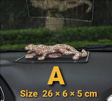 Load image into Gallery viewer, Chinese Feng Shui Wealth Bling Bling Gold/Silver Leopard/Jaguar Statue Home/Office Decor Sculpture Craft Living Room TV Cabinet Fortune Ornament Housewarming Gift