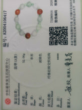 Load image into Gallery viewer, 55-63mm Certified Natural Jadeite Emerald A Jade Carved 12mm Beads Stretchy-Bracelet A6417 with Gift Box