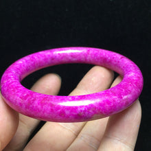 Load image into Gallery viewer, 10% OFF- 56/57/58mm Certified Natural Lavender Jadeite Emerald A*Jade Handcarved Bangle S02