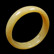 Load image into Gallery viewer, 58-60mm Certified Natural Light Yellow Jadeite Emerald A Jade HandCarved Bracelet Bangle VV with Gift Box