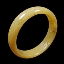 Load image into Gallery viewer, 58-60mm Certified Natural Light Yellow Jadeite Emerald A Jade HandCarved Bracelet Bangle VV with Gift Box
