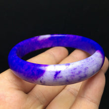 Load image into Gallery viewer, 10% OFF- 60/61/62mm Certified Natural Lavender Purple Jadeite Emerald A*Jade Handcarved Lucky Bangle S14