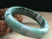Load image into Gallery viewer, 10% OFF- 55/56/57mm Certified Natural Jadeite Emerald A*Jade Handcarved Lucky Bangle X2642