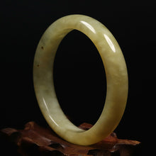 Load image into Gallery viewer, 10% OFF- 57/58/59mm Certified Natural Yellow Gold Emerald Xiu Jade*A Handcarved Bangle VV6049