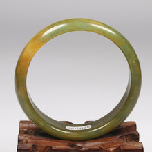 Load image into Gallery viewer, 10% OFF- 58/59/60mm Certified Natural Red Yellow Gold Emerald Xiu Jade*A Handcarved Bangle VV6075