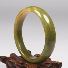 Load image into Gallery viewer, 10% OFF- 58/59/60mm Certified Natural Red Yellow Gold Emerald Xiu Jade*A Handcarved Bangle VV6075