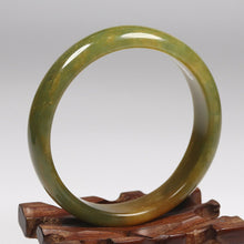 Load image into Gallery viewer, 10% OFF- 58/59/60mm Certified Natural Red Yellow Gold Emerald Xiu Jade*A Handcarved Bangle VV6075