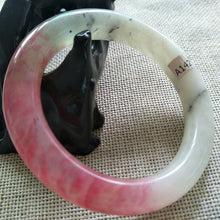 Load image into Gallery viewer, 10% OFF- 55/56/57mm Certified Natural Red Emerald Xiu Jade A HandCarved Lucky Round Bracelet Bangle A142