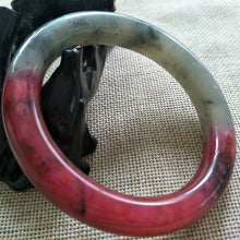 Load image into Gallery viewer, 10% OFF- 58/59/60mm Certified Natural Red Emerald Xiu Jade A HandCarved Lucky Round Bracelet Bangle A144