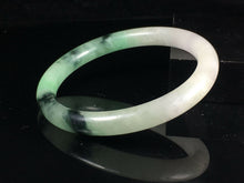 Load image into Gallery viewer, 10% OFF- 57/58/59mm Certified Natural Lavender 3 Color Jadeite Emerald A*Jade HandCarved Lucky Jade Round Bangle A096