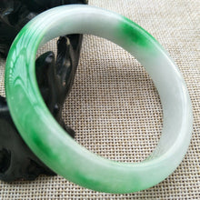 Load image into Gallery viewer, 56/57/58mm Certified Natural Jadeite Emerald A*Jade HandCarved Lucky Bracelet Bangle Z330