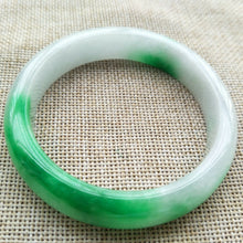 Load image into Gallery viewer, 56/57/58mm Certified Natural Jadeite Emerald A*Jade HandCarved Lucky Bracelet Bangle Z330