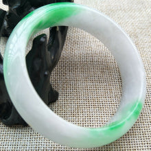 Load image into Gallery viewer, 10% OFF- 57/58/59mm Certified Natural Jadeite Emerald A*Jade HandCarved Lucky Bracelet Bangle Z328