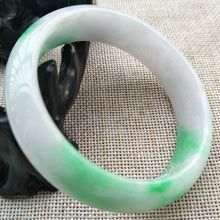 Load image into Gallery viewer, 10% OFF- 57/58/59mm Certified Natural Jadeite Emerald A*Jade HandCarved Lucky Bracelet Bangle Z328