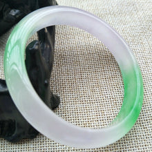 Load image into Gallery viewer, 10% OFF- 57/58/59mm Certified Natural 3 Color Jadeite Emerald A Jade HandCarved Lucky Bracelet Bangle V513