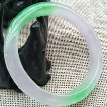 Load image into Gallery viewer, 10% OFF- 57/58/59mm Certified Natural 3 Color Jadeite Emerald A Jade HandCarved Lucky Bracelet Bangle V513