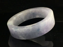 Load image into Gallery viewer, 10% OFF- 56/57/58mm Certified Natural Lavender Jadeite Emerald A*Jade HandCarved Lucky Jade Bangle A090