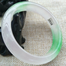 Load image into Gallery viewer, 10% OFF- 56/57/58mm Certified Natural 3 Color Jadeite Emerald A Jade HandCarved Lucky Bracelet Bangle V518