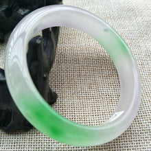 Load image into Gallery viewer, 10% OFF- 56/57/58mm Certified Natural 3 Color Jadeite Emerald A Jade HandCarved Lucky Bracelet Bangle V518