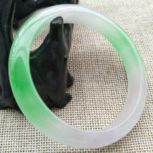 Load image into Gallery viewer, 10% OFF- 57/58/59mm Certified Natural 3 Color Jadeite Emerald A Jade HandCarved Lucky Bracelet Bangle V501